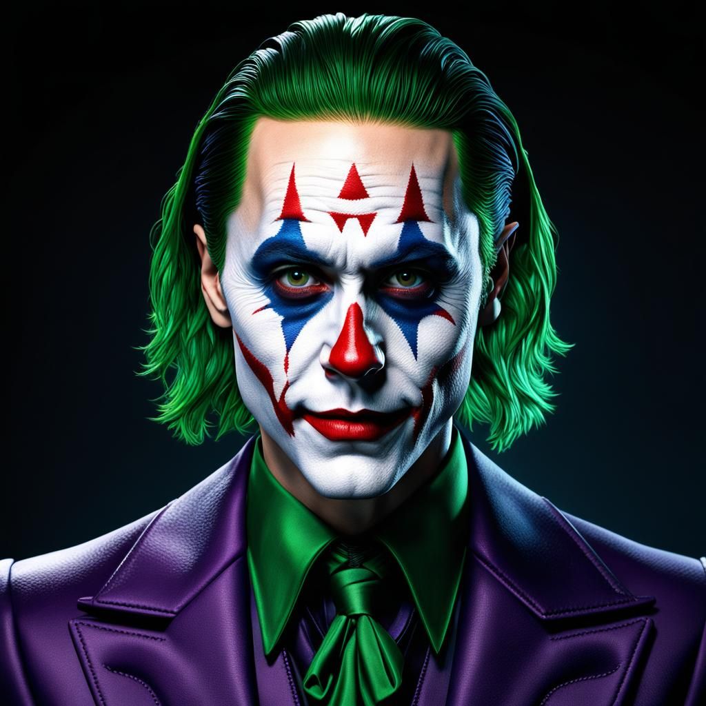 Hyperrealistic Jared Leto as Joker: 3D Game Art