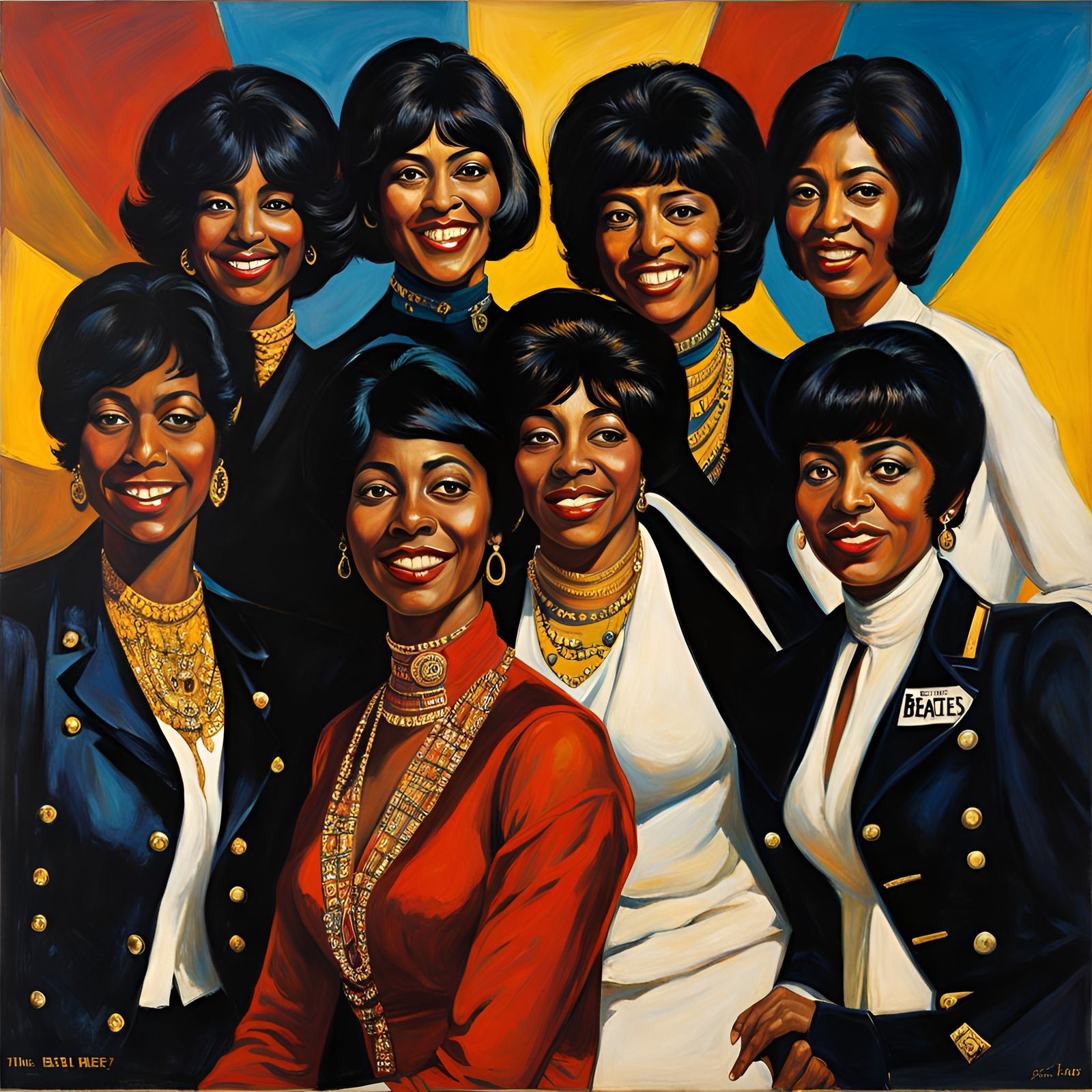 African american women on the cover of the beatles most famo...