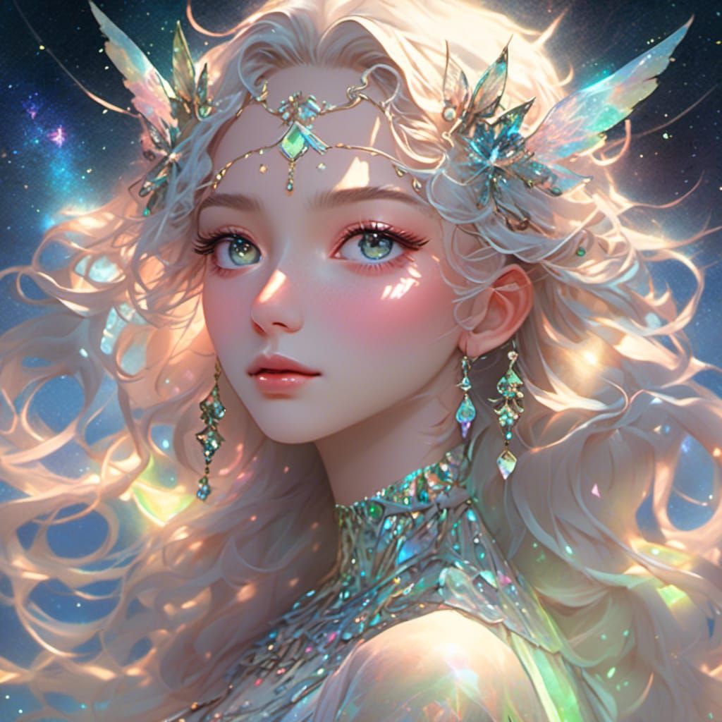 Divine Feminine Goddess Portrait in Ultra-Photoreal Style