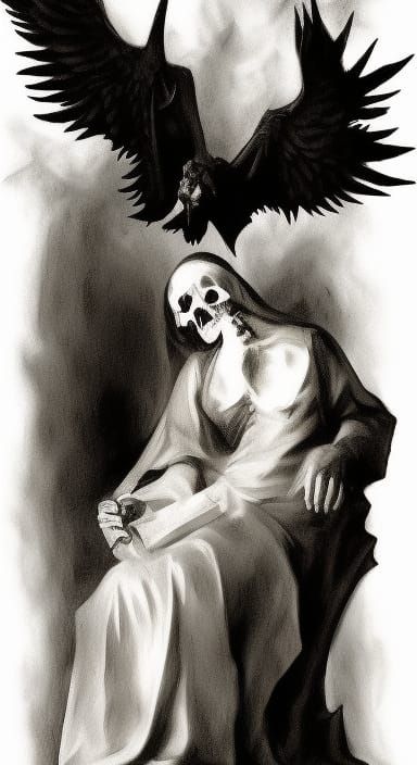 Dean Winchester as Death in Goya Style