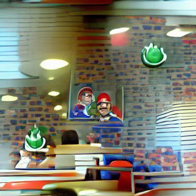 Mario and Luigi Visit Burger King