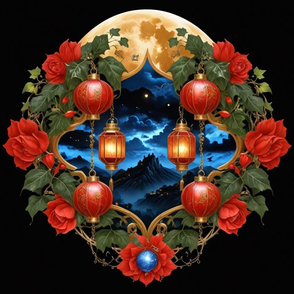 Mythical Goddess Embodied by Nature's Mystique