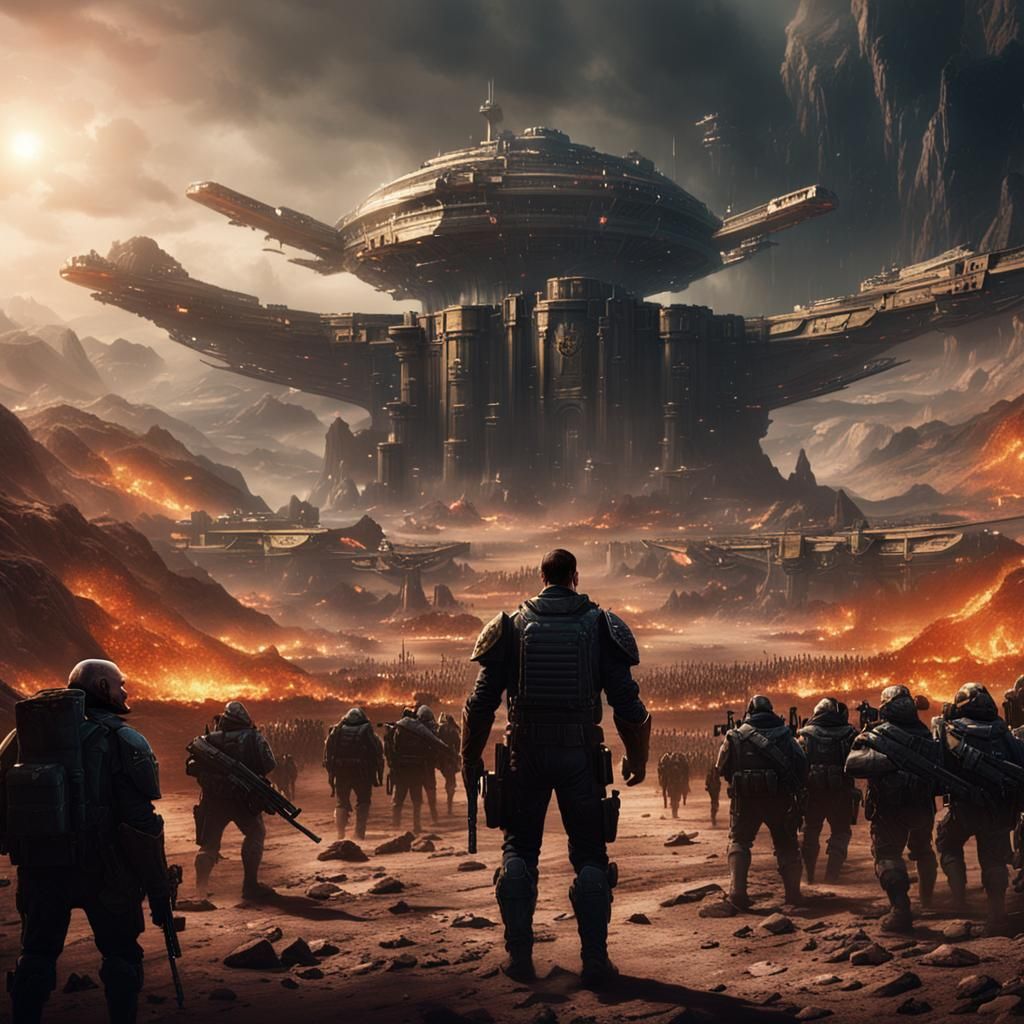 Kane Addresses NOD Army in Detailed Matte Painting