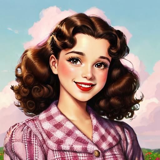 Wildflowers Under Colorful Clouds, in Style of Modern Art