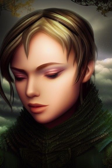 Ethereal Fantasy Character in Divine Light
