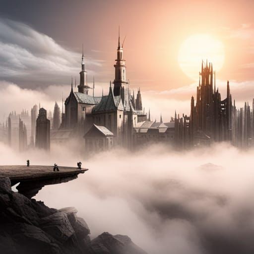Epic Fantasy Landscape in Cinematic Style