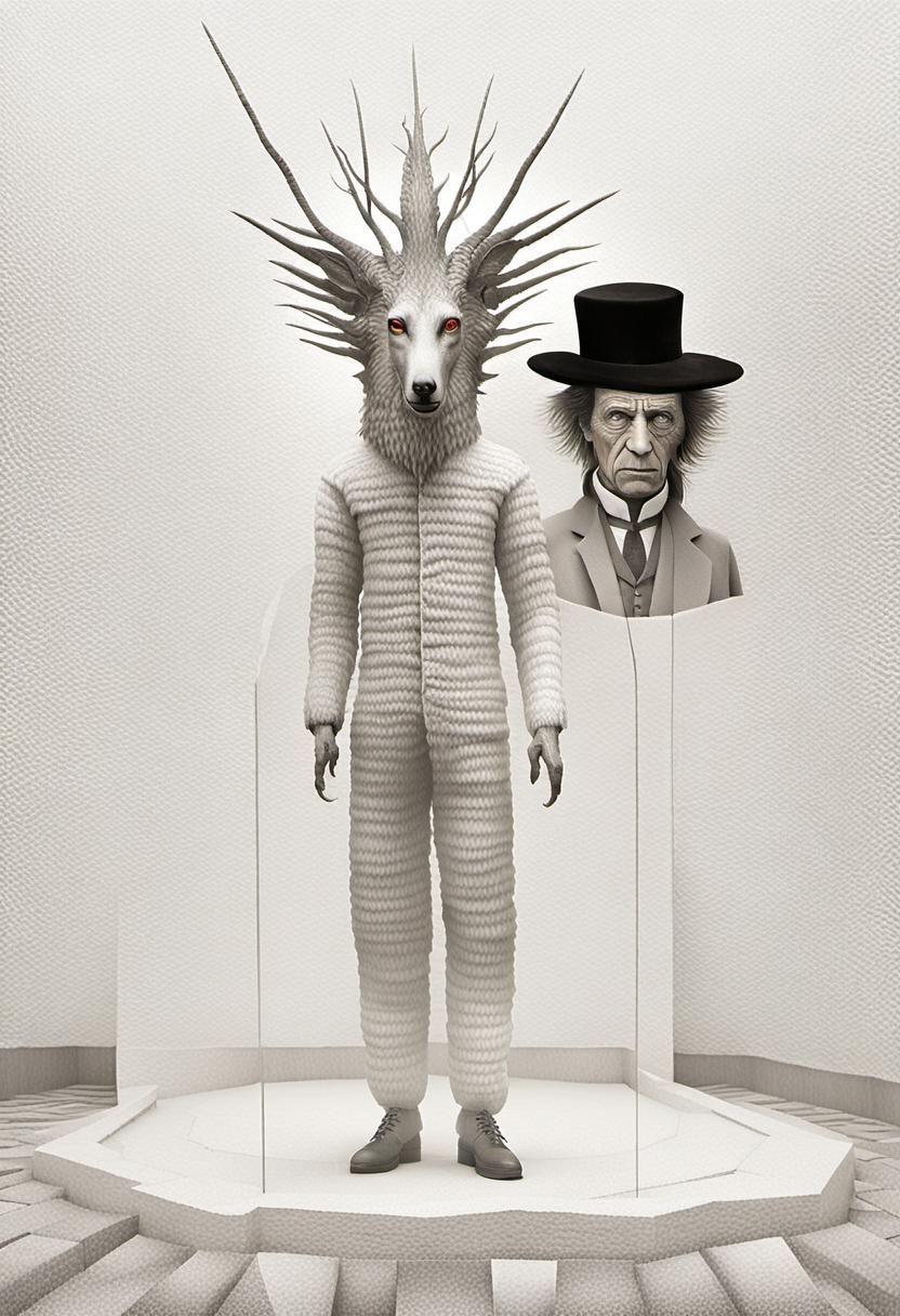 Magical Biological Forms in Surreal Prismscape