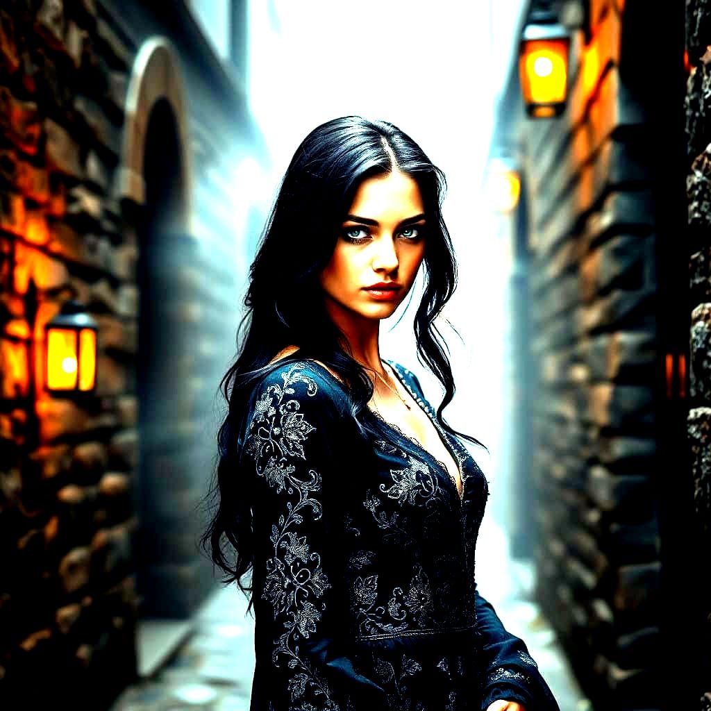 Hyperrealistic Portrait of Karina in High Definition