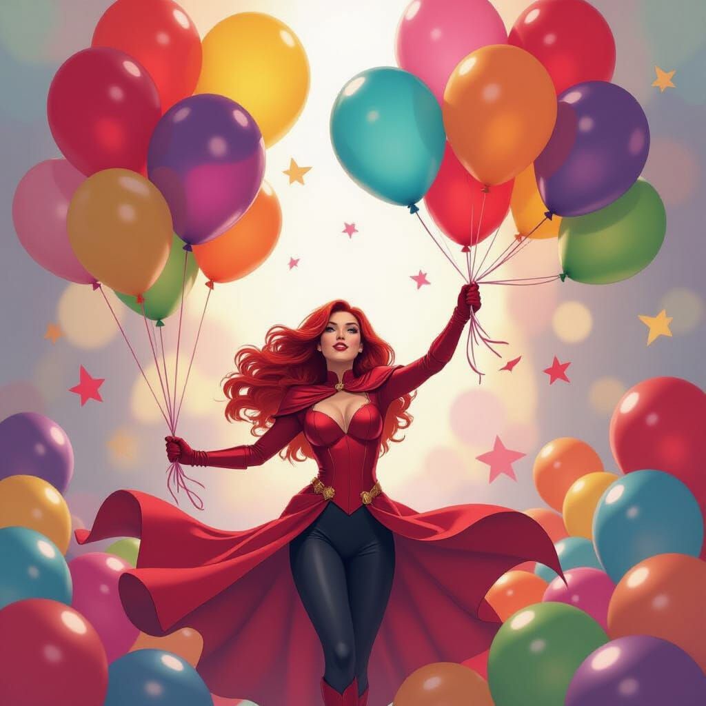 Scarlet Witch's Birthday Balloon Extravaganza