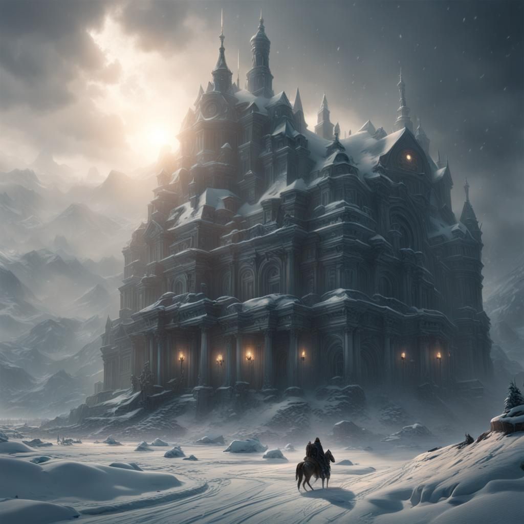 Epic Blizzard: Dramatic Digital Matte Painting