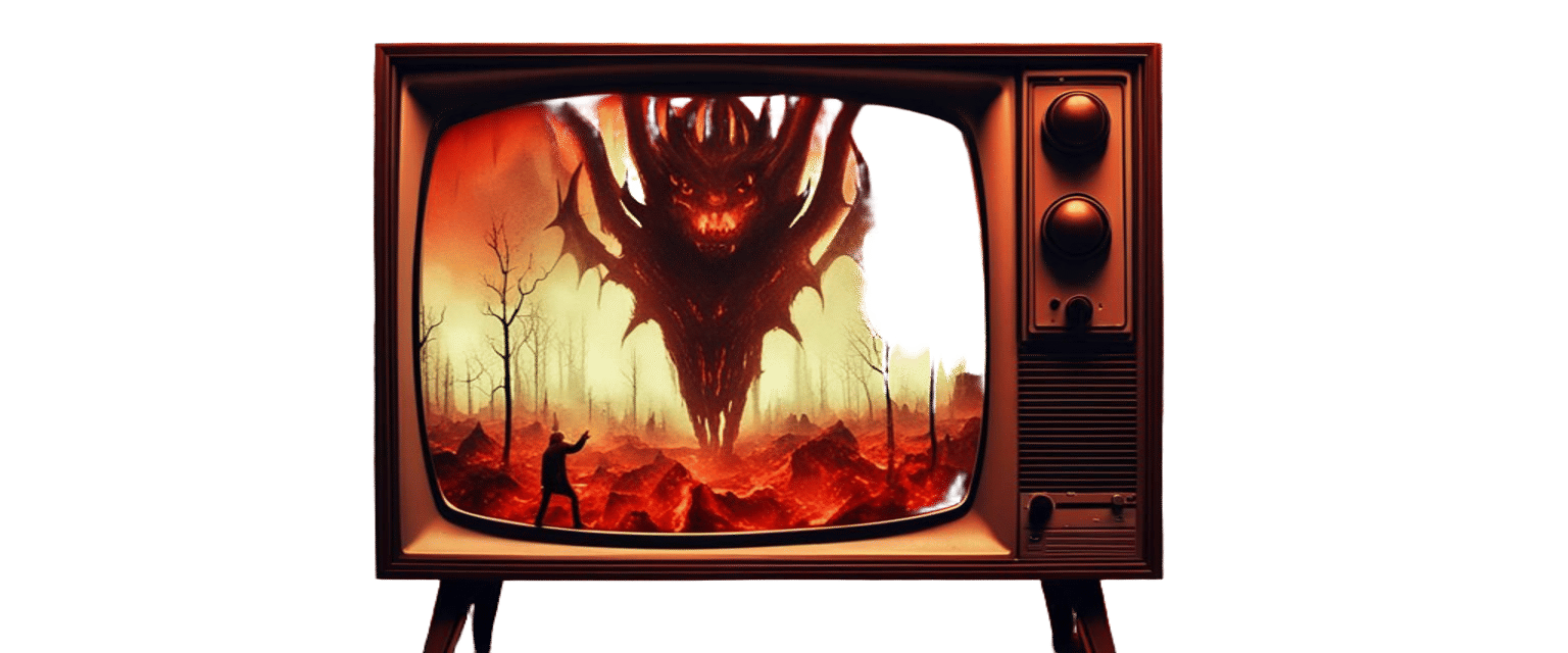 Devil's Face Appears on Hellish TV