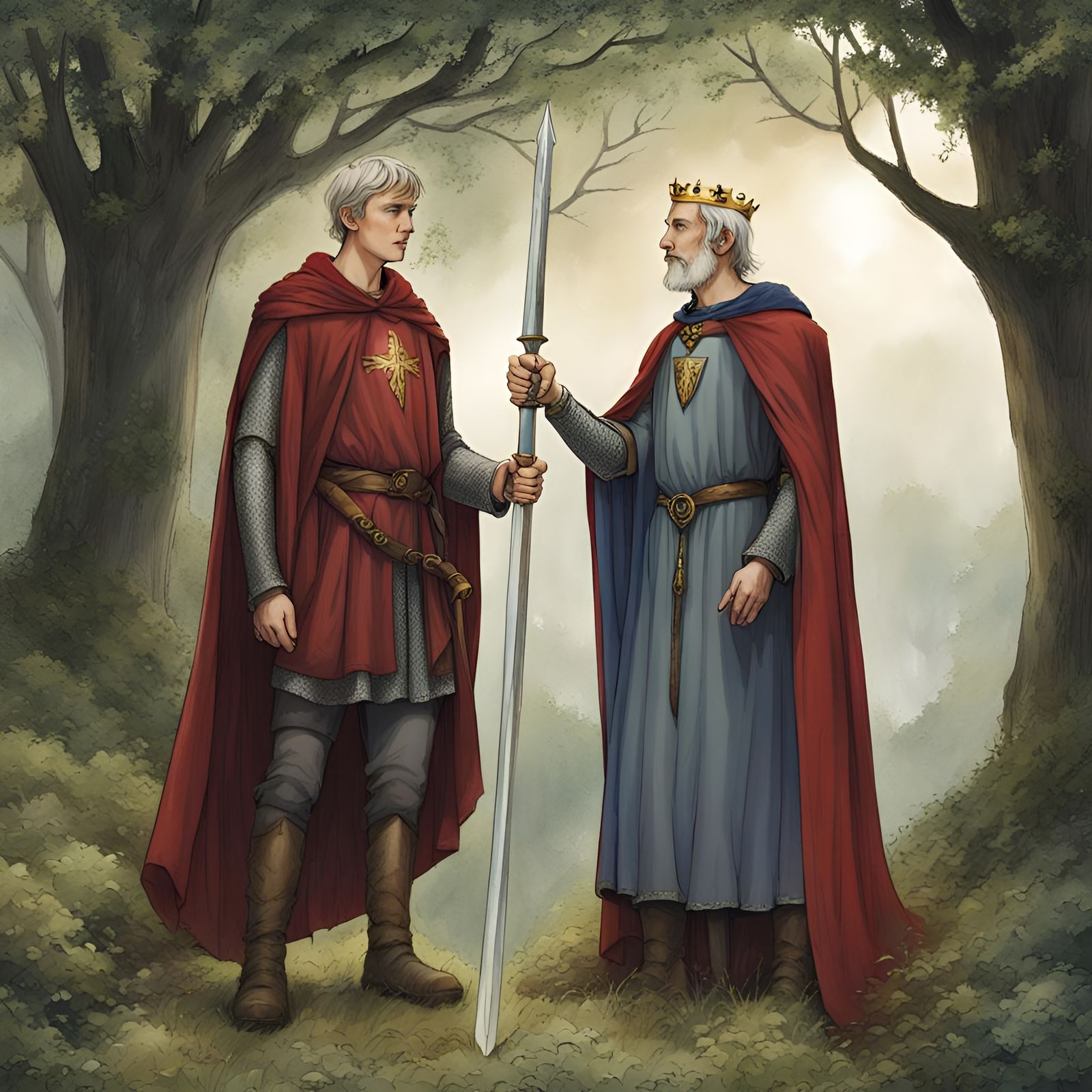 King Arthur and Merlin, Spot the Error, by Lord Elboron