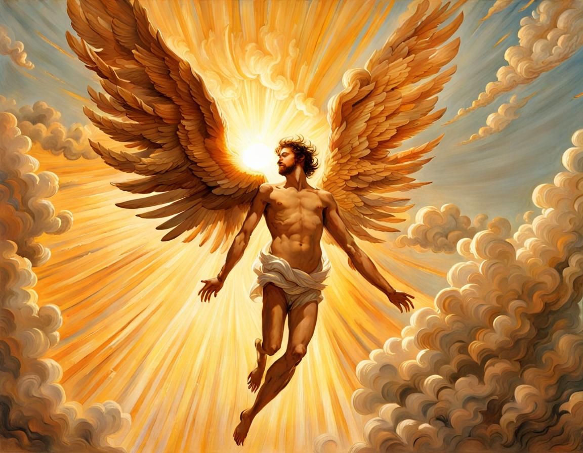 Icarus flies to the sun