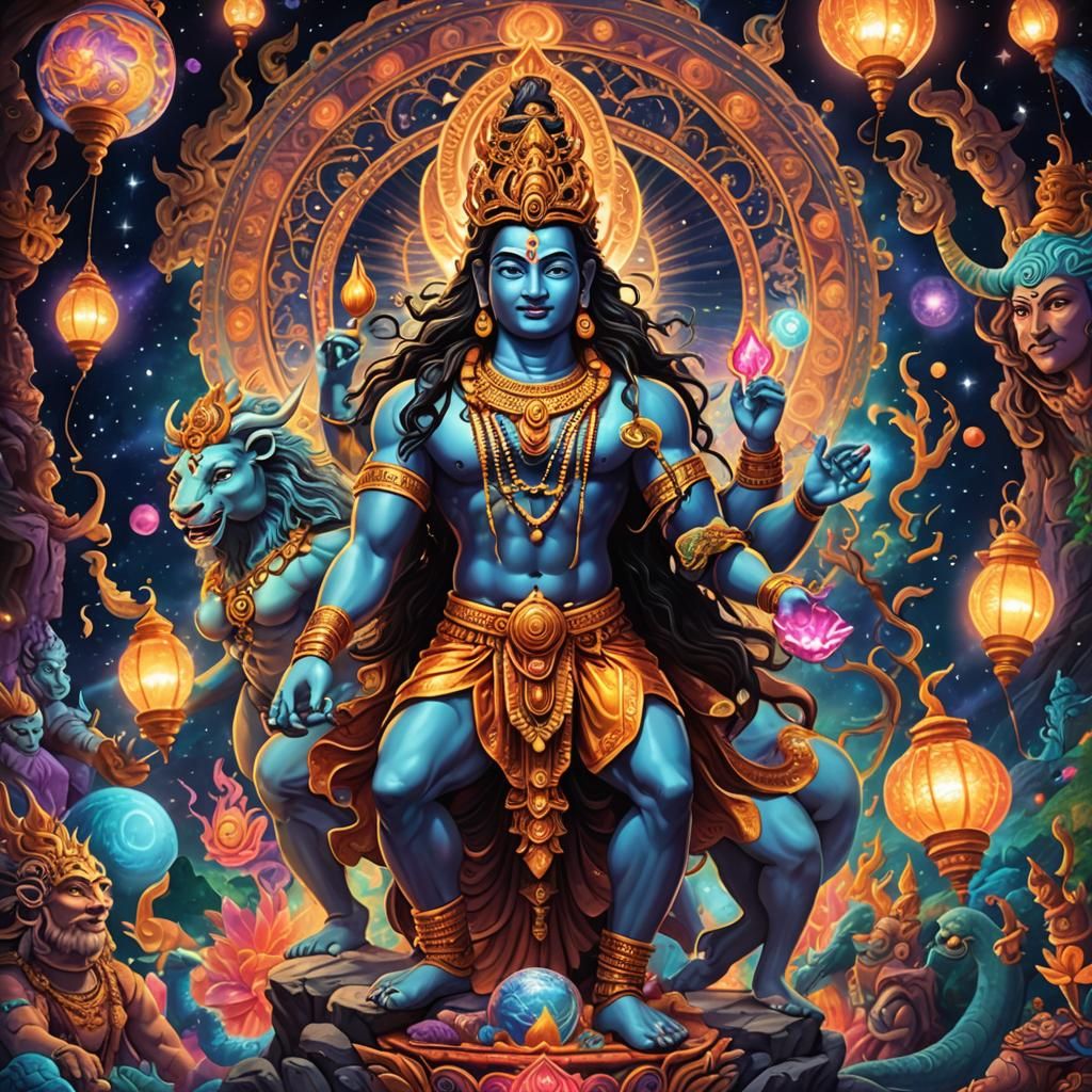 Brahma Vishnu and Shiva