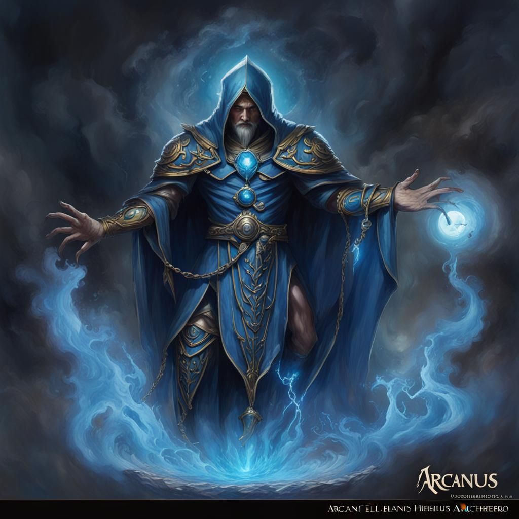 Arcanus the Wandering Sorcerer: Magical Matte Painting