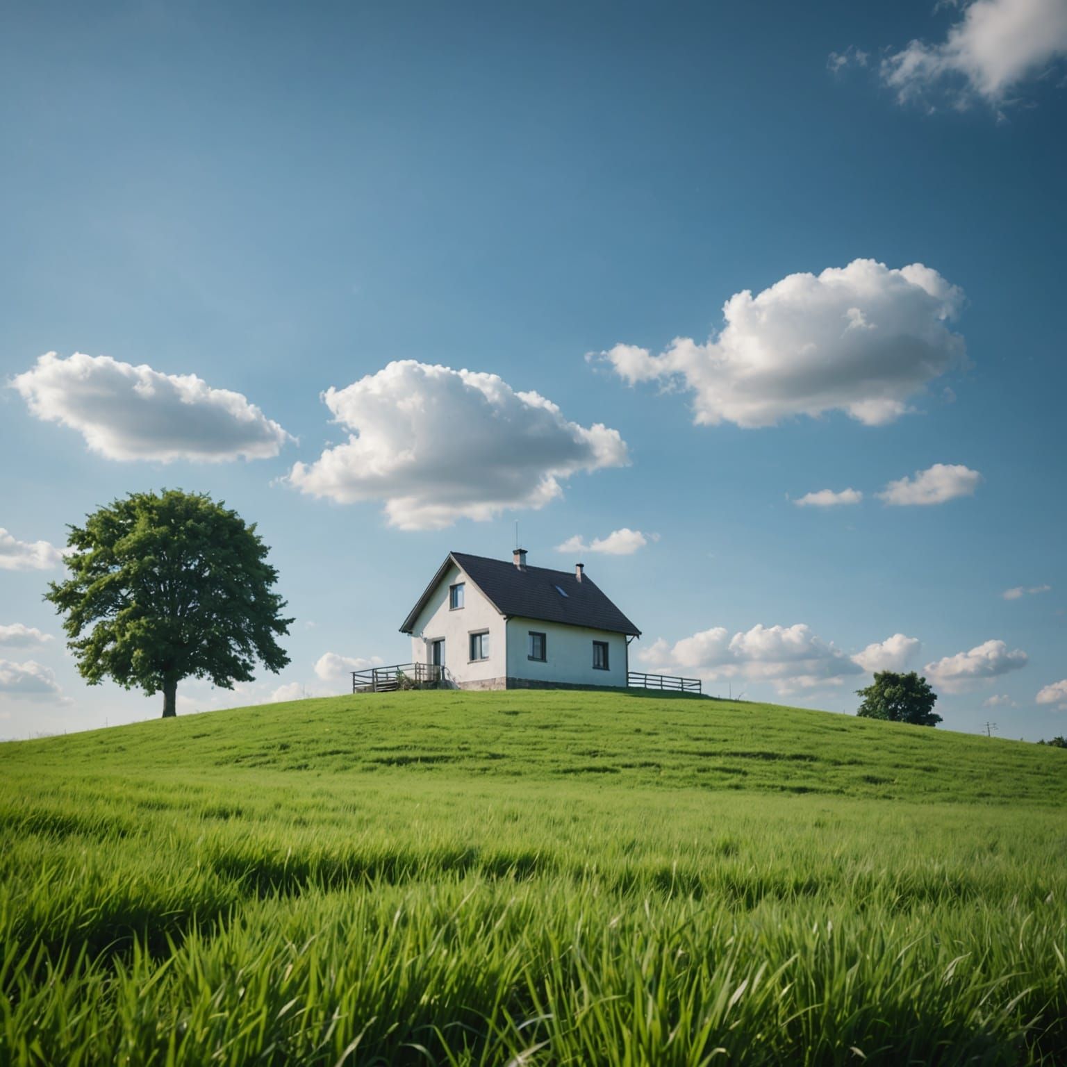 Nostalgic Green Field House: Dreamy Photography
