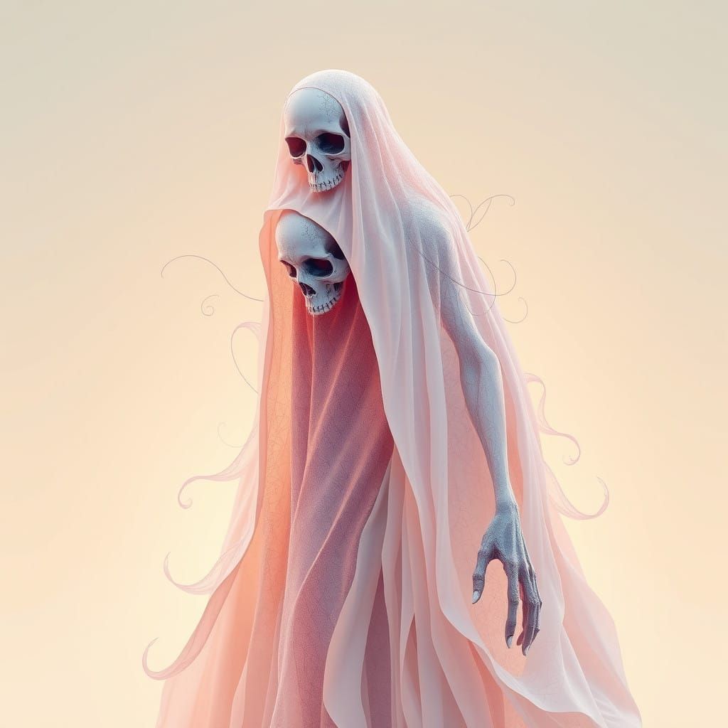Mystical Death in Soft Pastel Hues