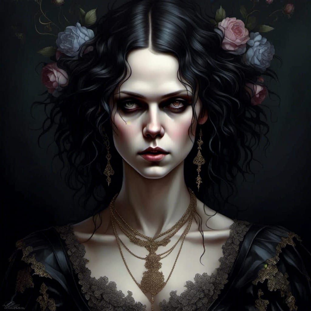 Dark Dolly Image Generated From Simple Prompt