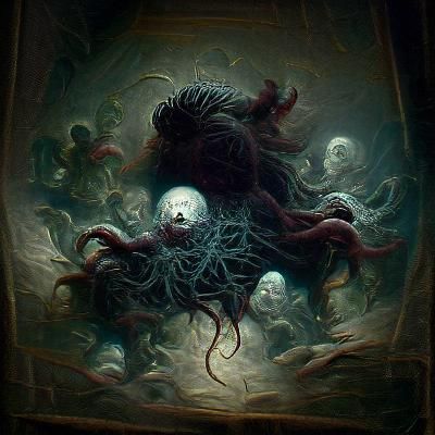 Sinister Yog-Sothoth in Dark Fantasy Style