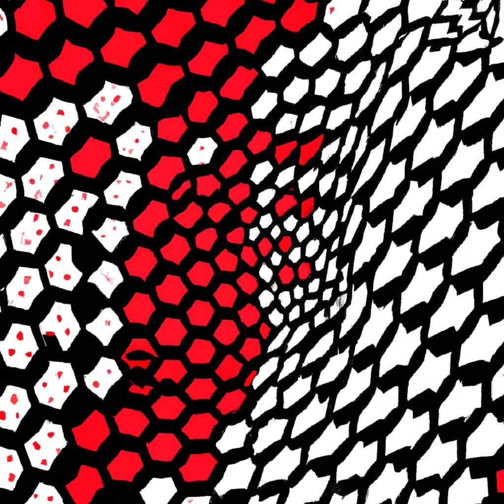 Vibrant Fractal Honeycomb in Abstract 3D Art