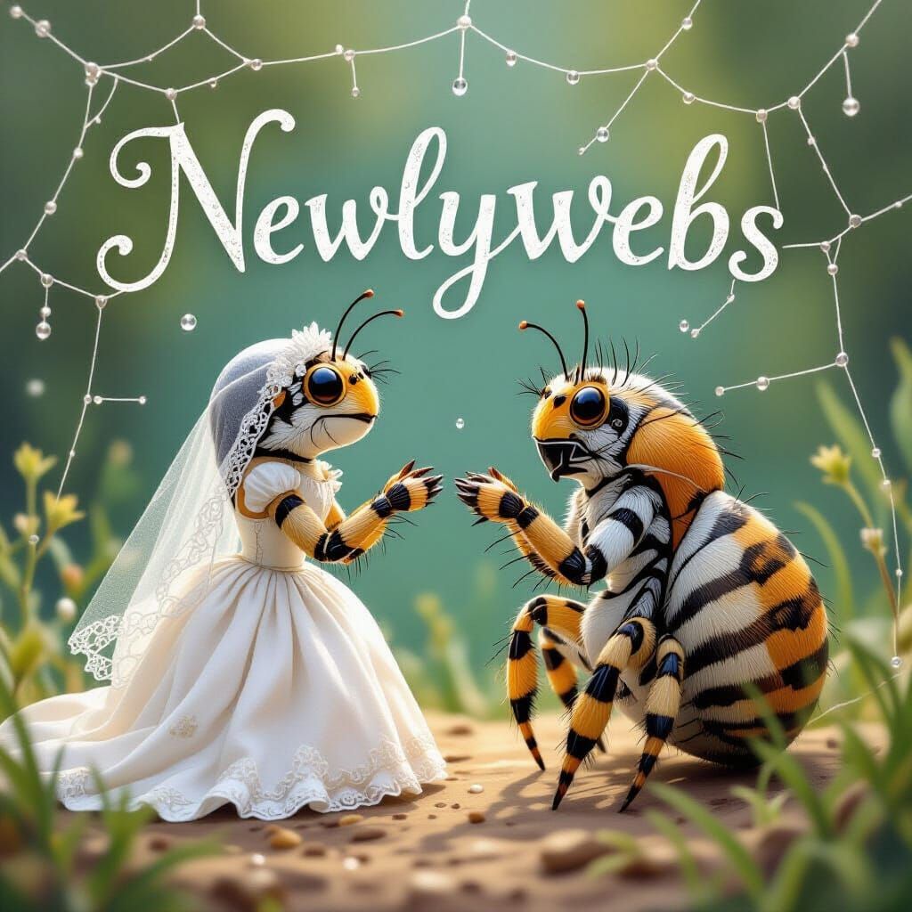 Adorable Spiders Exchange Vows in "Newlywebs" Ceremony