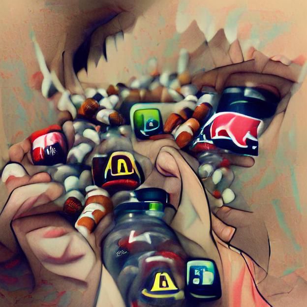AI Generated Image of Addiction