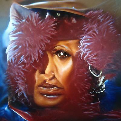 Velvet Oil Portrait of Pam Grier