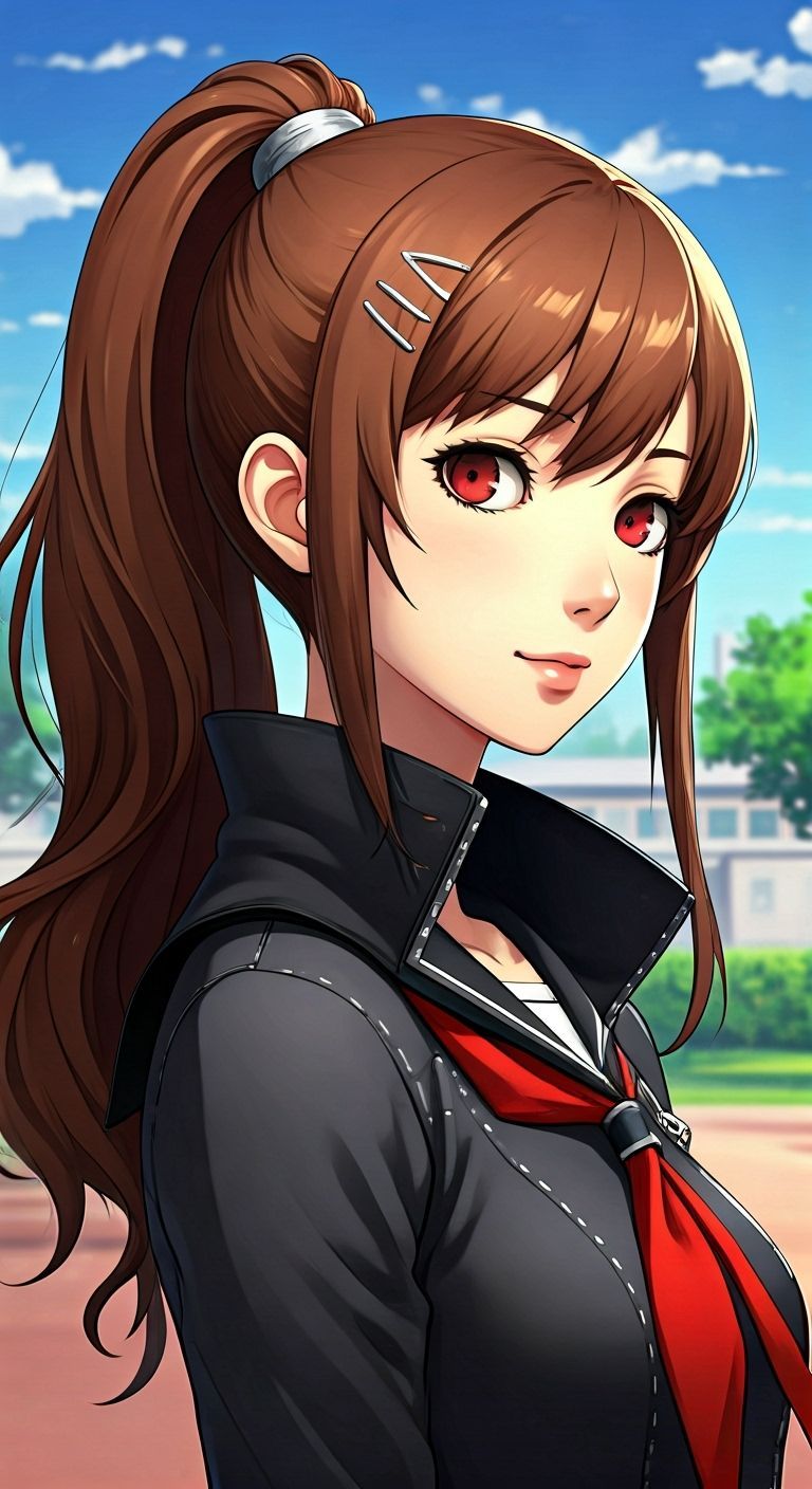 Kotone Shiomi From Persona 3 In High School Uniform
