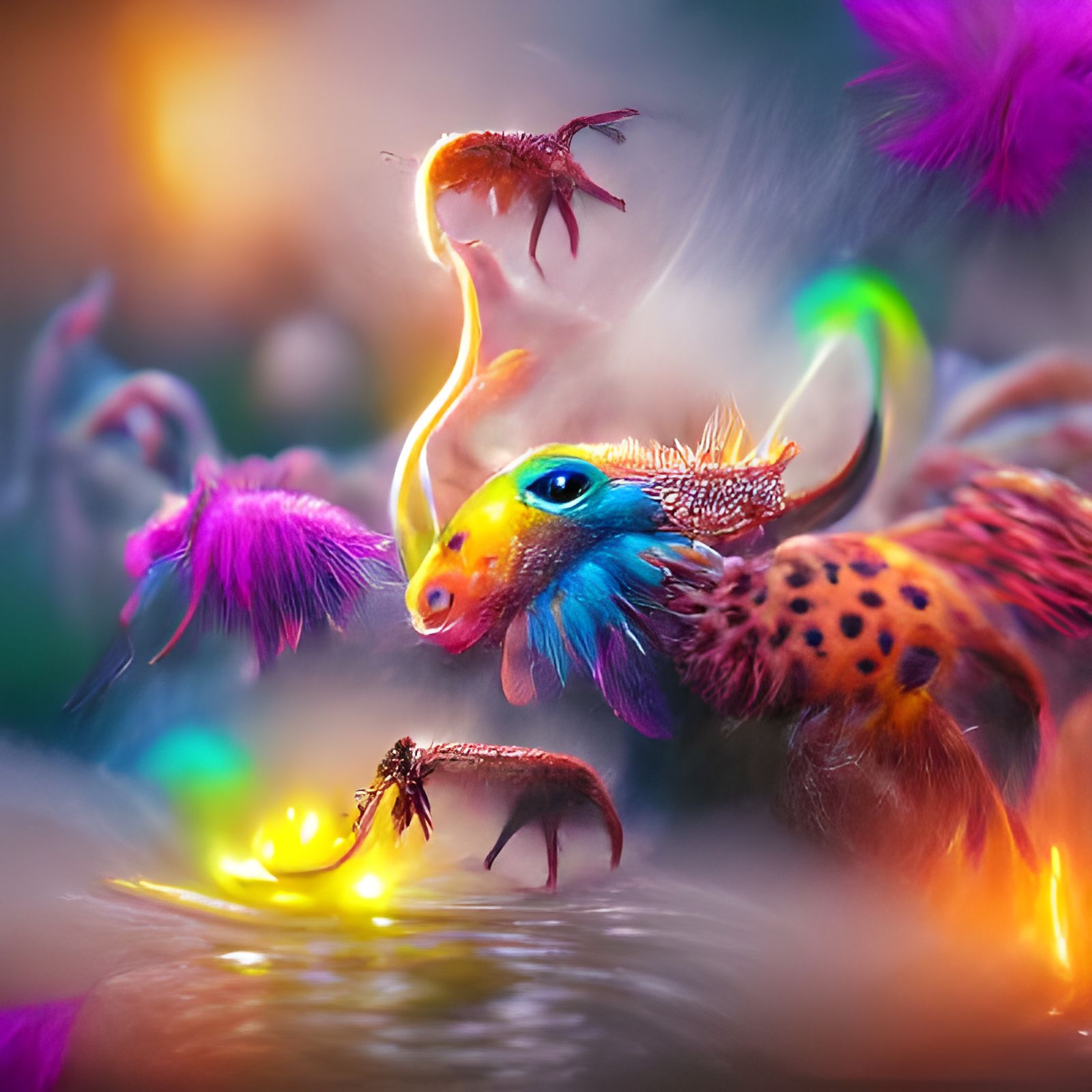 Colorful Fantasy Creatures of Mother Nature