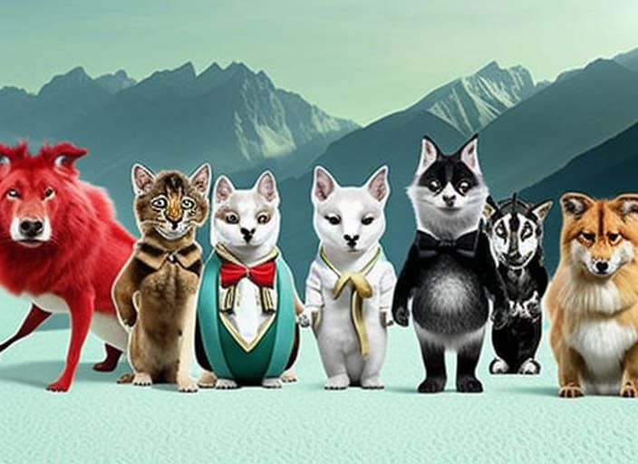 anthropomorphic animal world