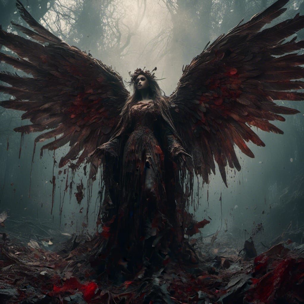 Dark Fantasy Angel in 8k Resolution