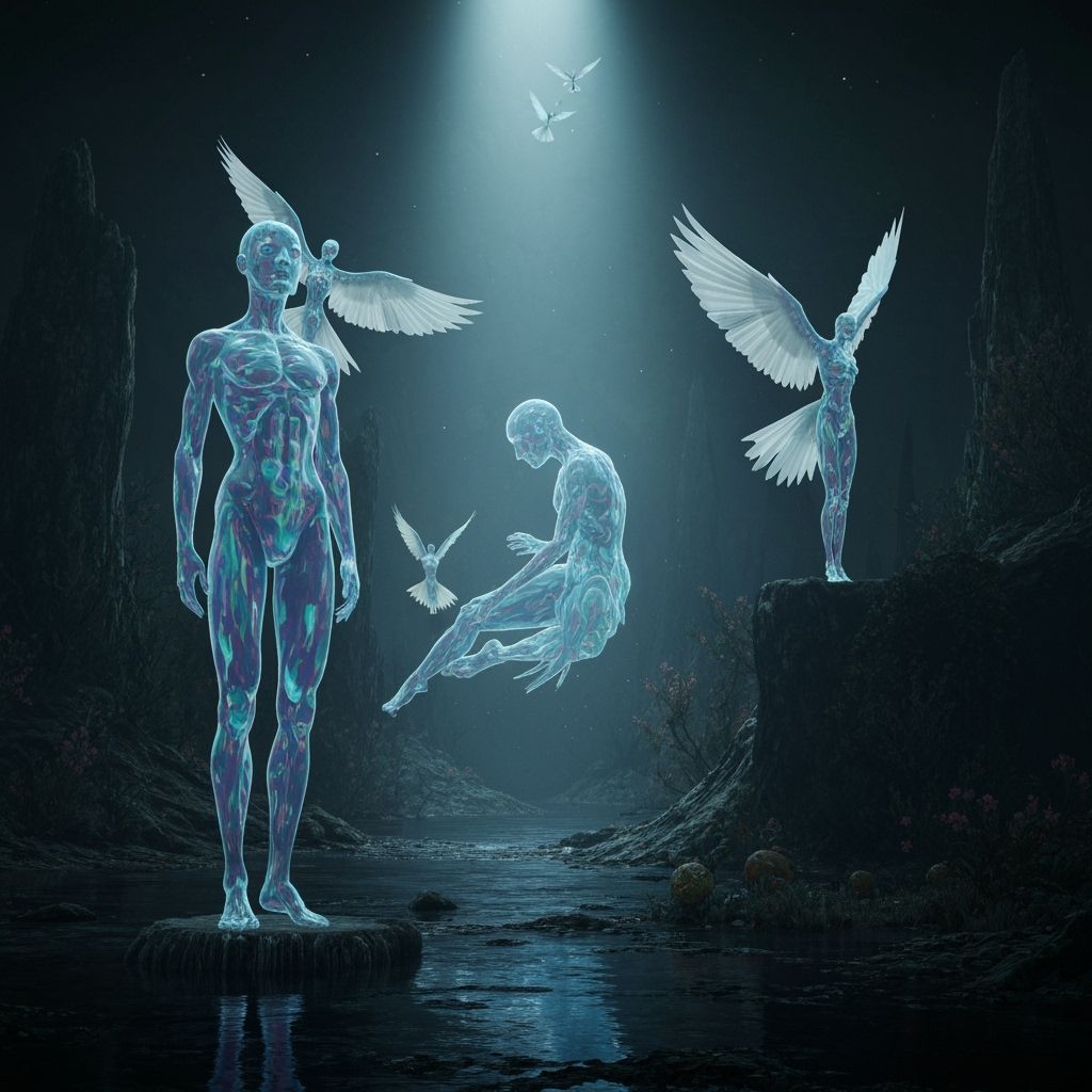 Ethereal Beings in a Dimension of Light