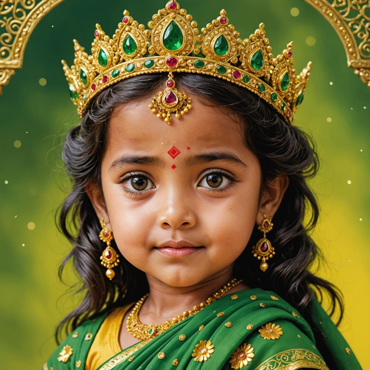 Innocent Anime Goddess Baby Chibbi Devi Maa Close-Up