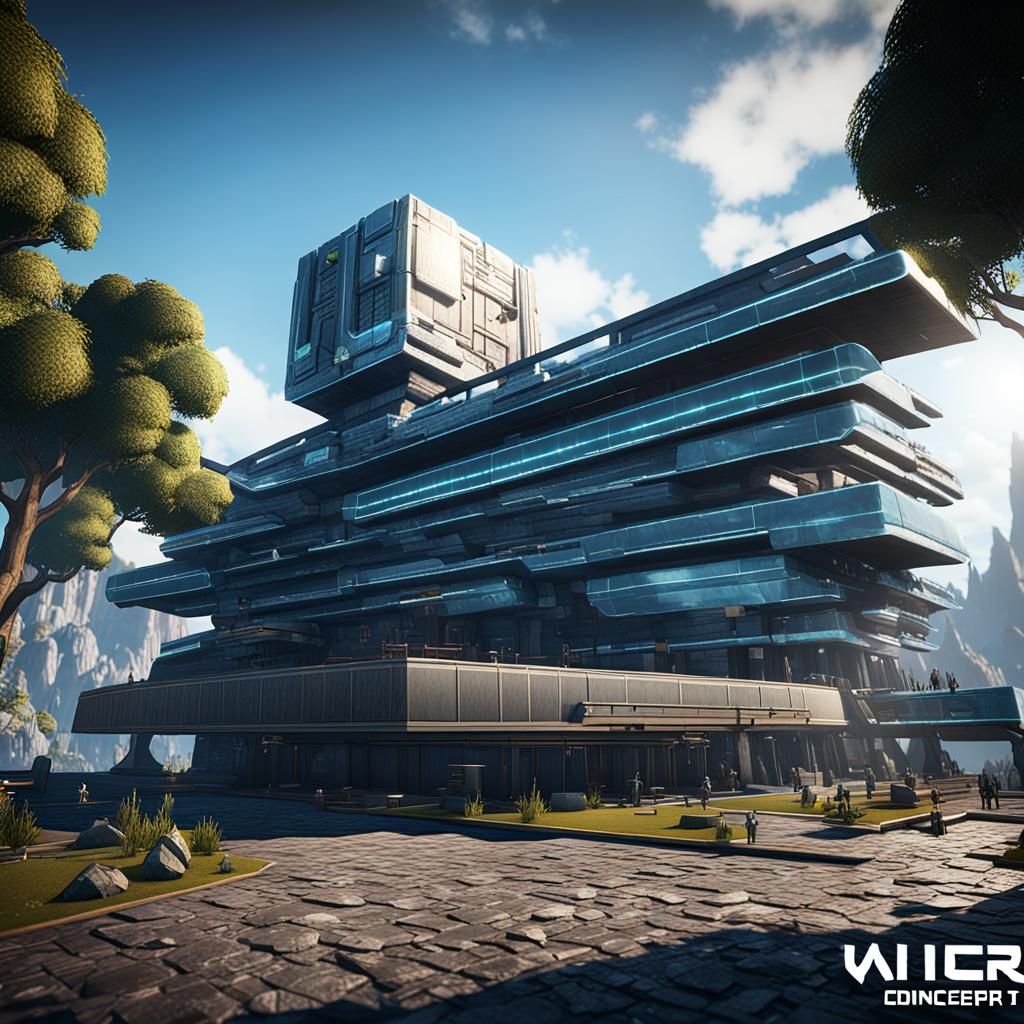 ArquiConcept Logo in 3D Game Cinematic Style