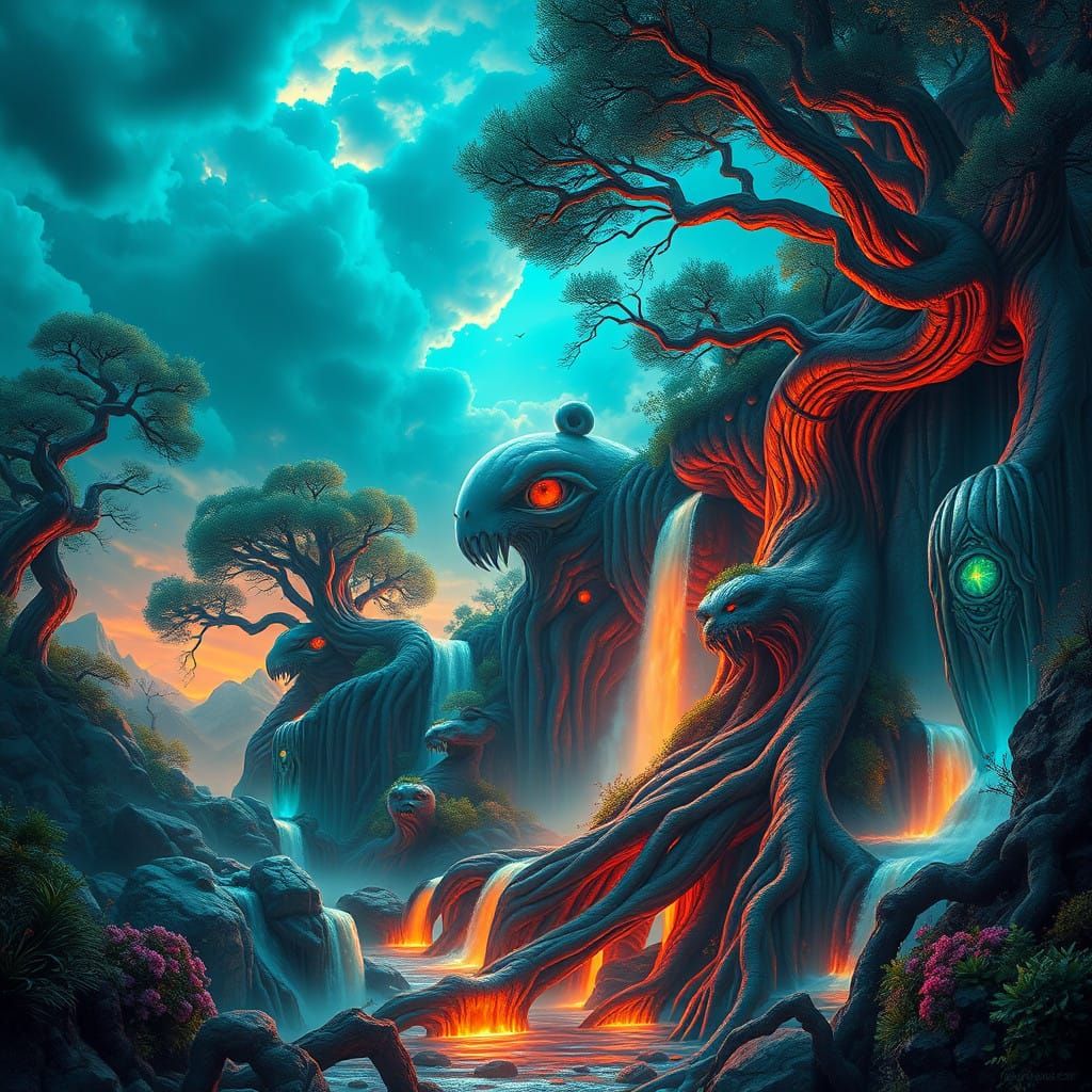 Ethereal Fantasy Realm Awakens in Vibrant 8k