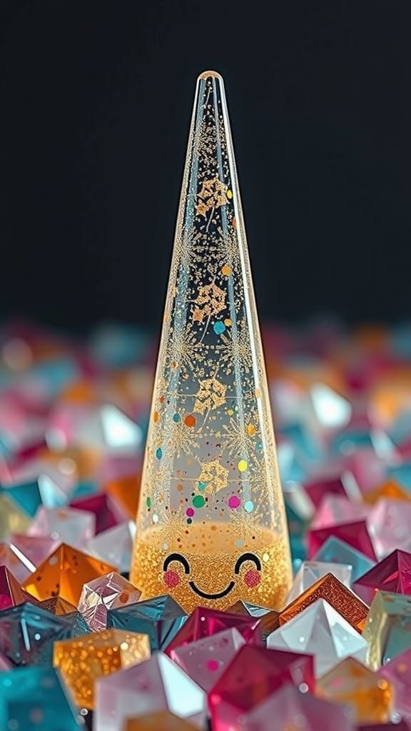 Golden Hour Crumbling Cone in Ethereal Decay