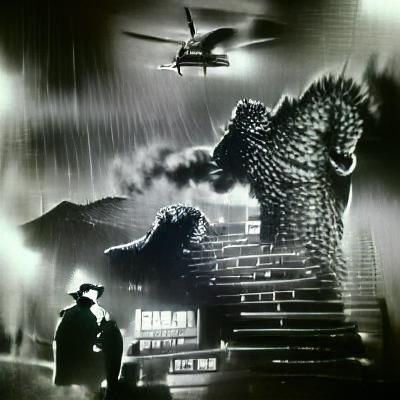 1954 Godzilla #film noir