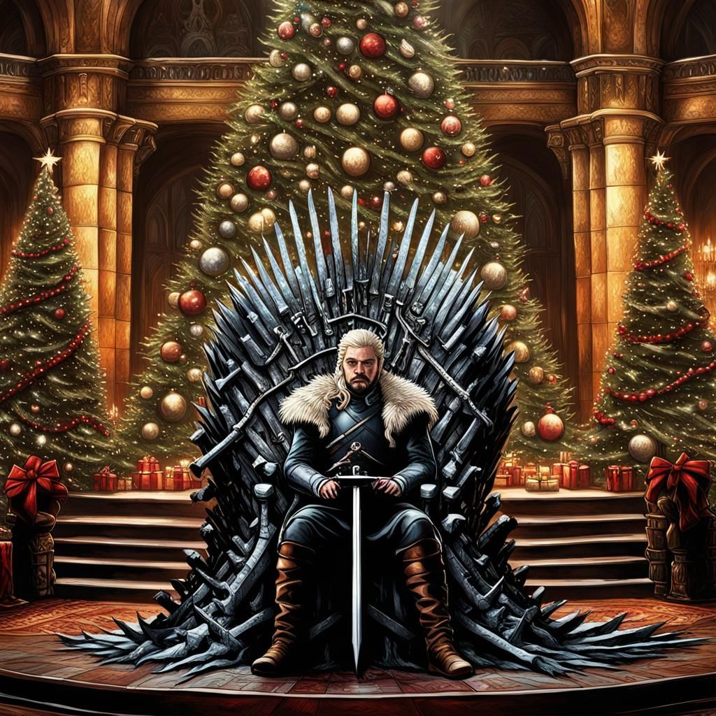 A Game of Thrones Christmas in the Throne Room