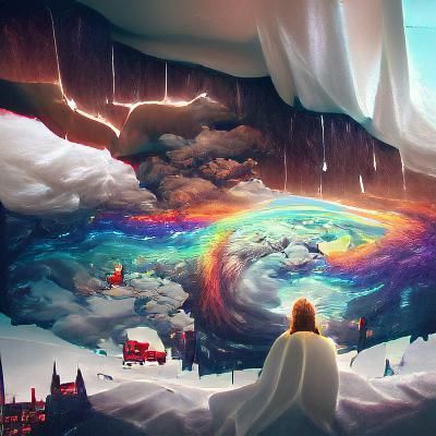 God During the Storm: A Digital Illustration