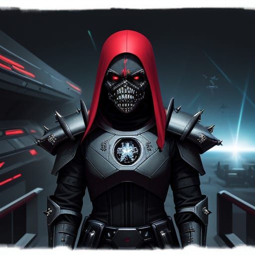 Space Nun Captain in Power Armour with Laser Sword