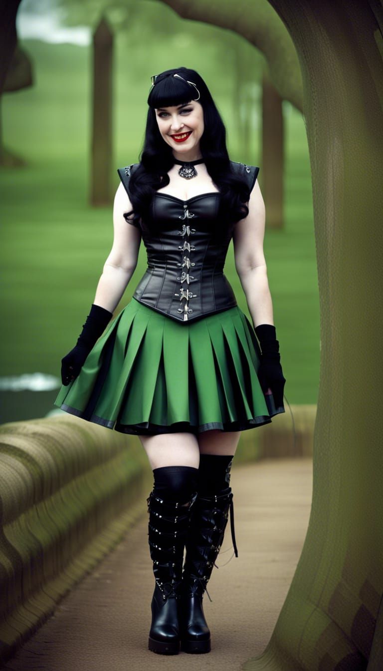 Gothic Woman in Moonlight