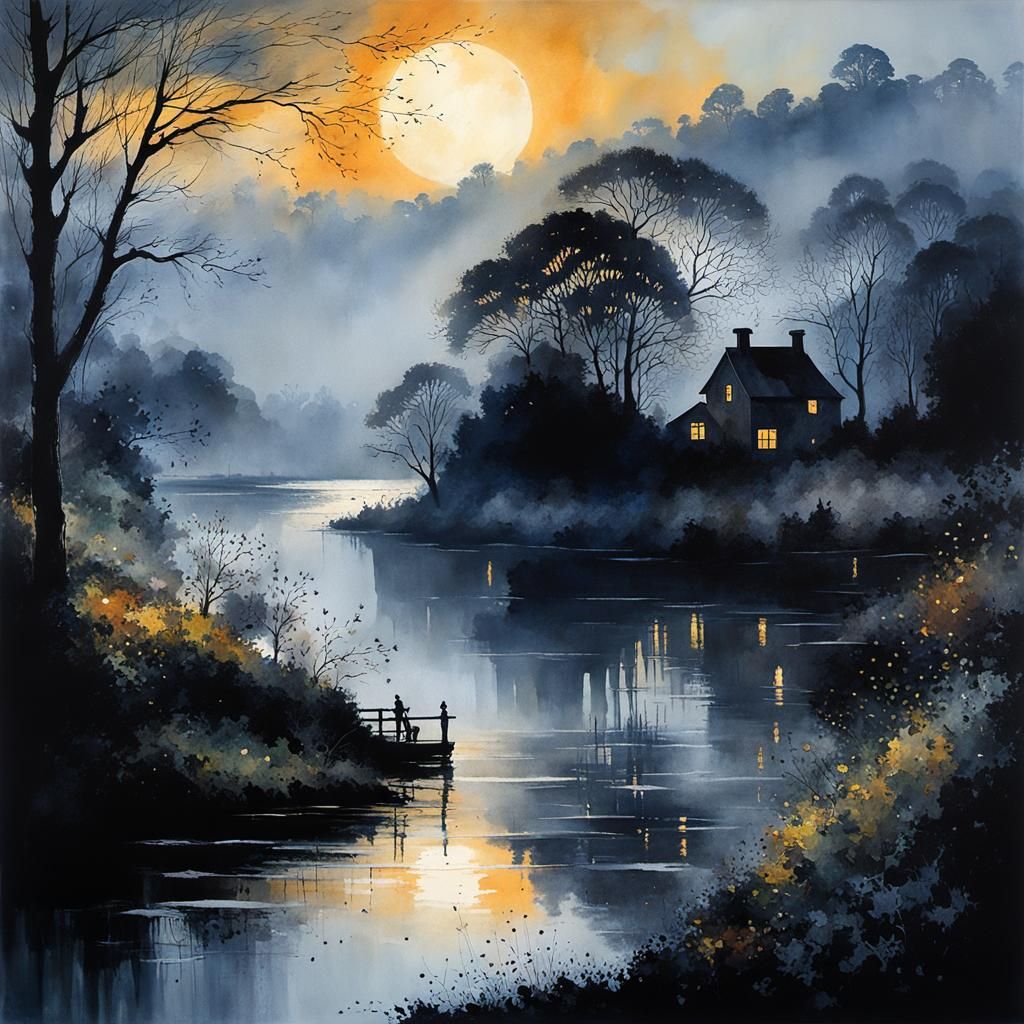 Amidst Midnight's Mystery, Dawn Unfolds in Intricate Beauty