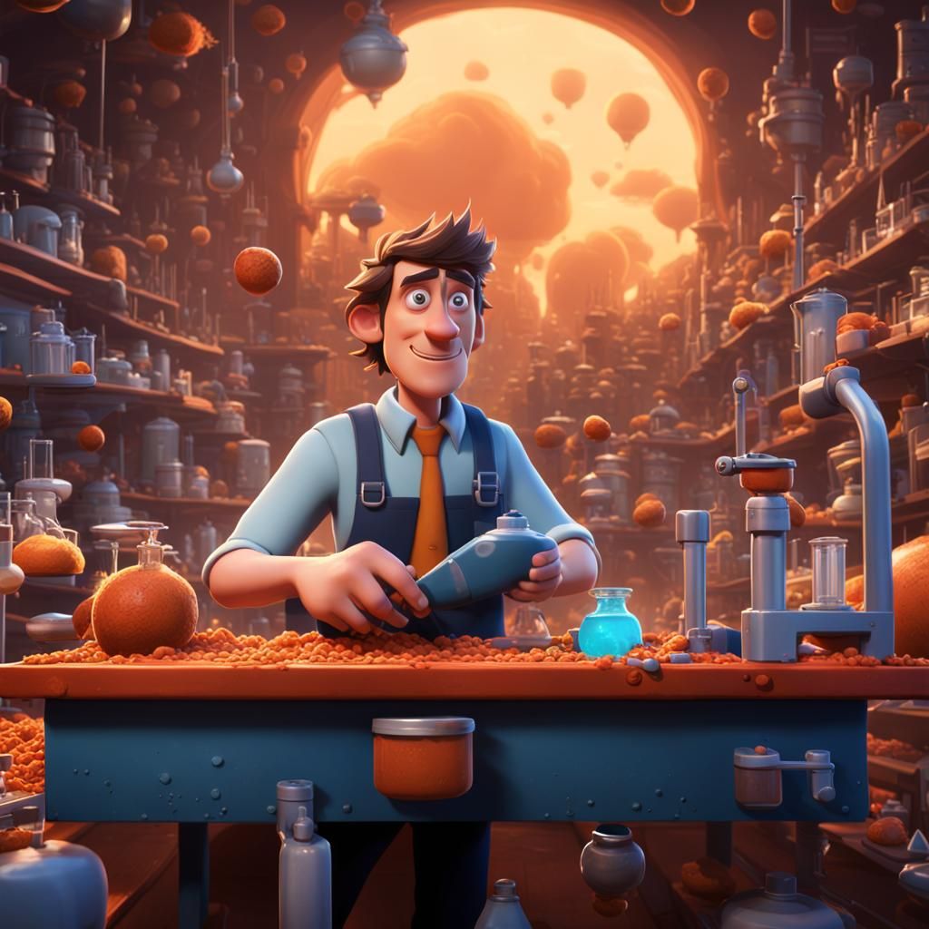 Flint Lockwood's Lab: Cartoon Innovation in Unreal Engine