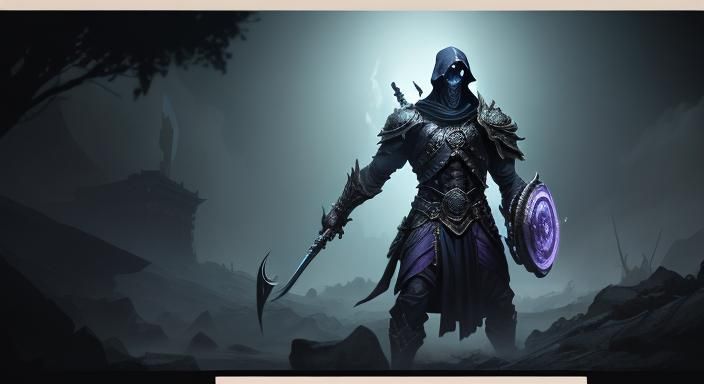 Indian Mythology Grim Reaper: Dark Fantasy Concept Art