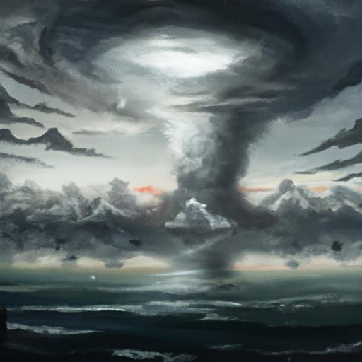Epic Digital Painting of a Skyfall Event