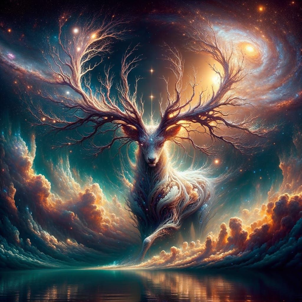 Celestial Deer: A Universe in Balance