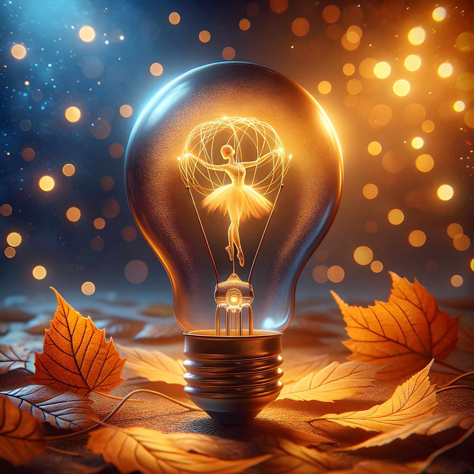 Dancing Filament: A Light Bulb Art Piece