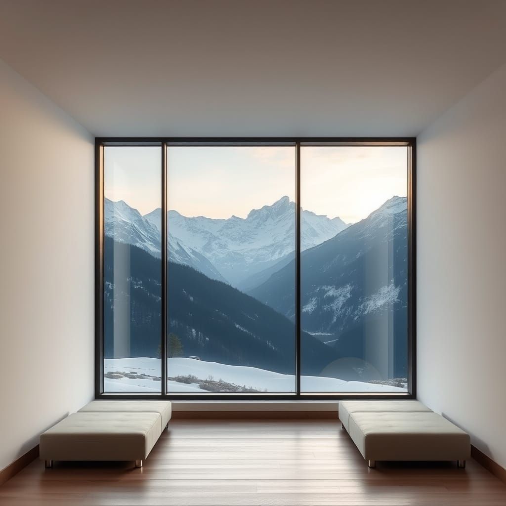 Modern Alpine Cube Retreat with Breathtaking View