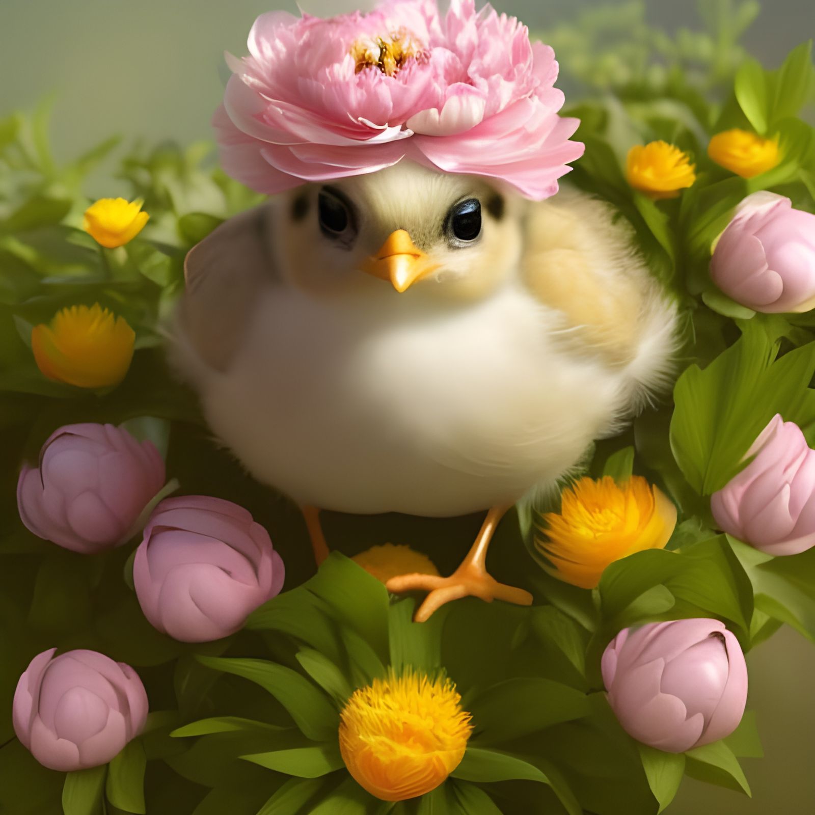Baby Peony Chick