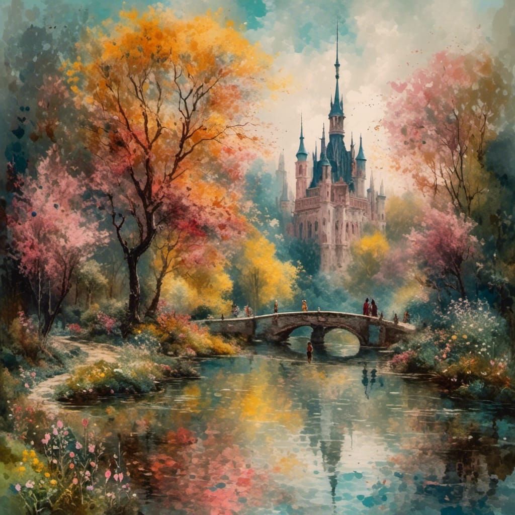 Importance of Happiness in Gouache Watercolor Style